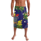 Australia Gang-gang Cockatoo Christmas Lavalava Callocephalon Fimbriatum Golden Wattle Blue - Aussie Hoodie