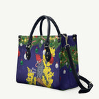 Australia Gang-gang Cockatoo Christmas Leather Bag Callocephalon Fimbriatum Golden Wattle Blue - Aussie Hoodie