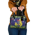 Australia Gang-gang Cockatoo Christmas Shoulder Handbag Callocephalon Fimbriatum Golden Wattle Blue - Aussie Hoodie
