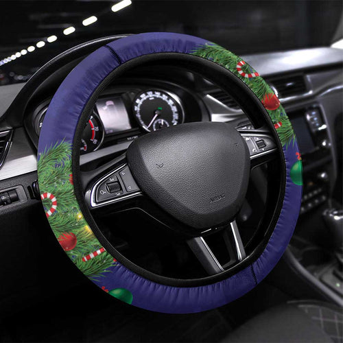 Australia Gang-gang Cockatoo Christmas Steering Wheel Cover Callocephalon Fimbriatum Golden Wattle Blue - Aussie Hoodie