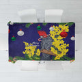 Australia Gang-gang Cockatoo Christmas Tablecloth Callocephalon Fimbriatum Golden Wattle Blue - Aussie Hoodie