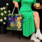 Australia Gang-gang Cockatoo Christmas Tote Bag Callocephalon Fimbriatum Golden Wattle Blue - Aussie Hoodie