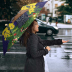 Australia Gang-gang Cockatoo Christmas Umbrella Callocephalon Fimbriatum Golden Wattle Blue - Aussie Hoodie