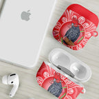 Australia Gang-gang Cockatoo Christmas AirPods Case Eucalyptus Blossoms Aboriginal Merry Xmas - Aussie Hoodie