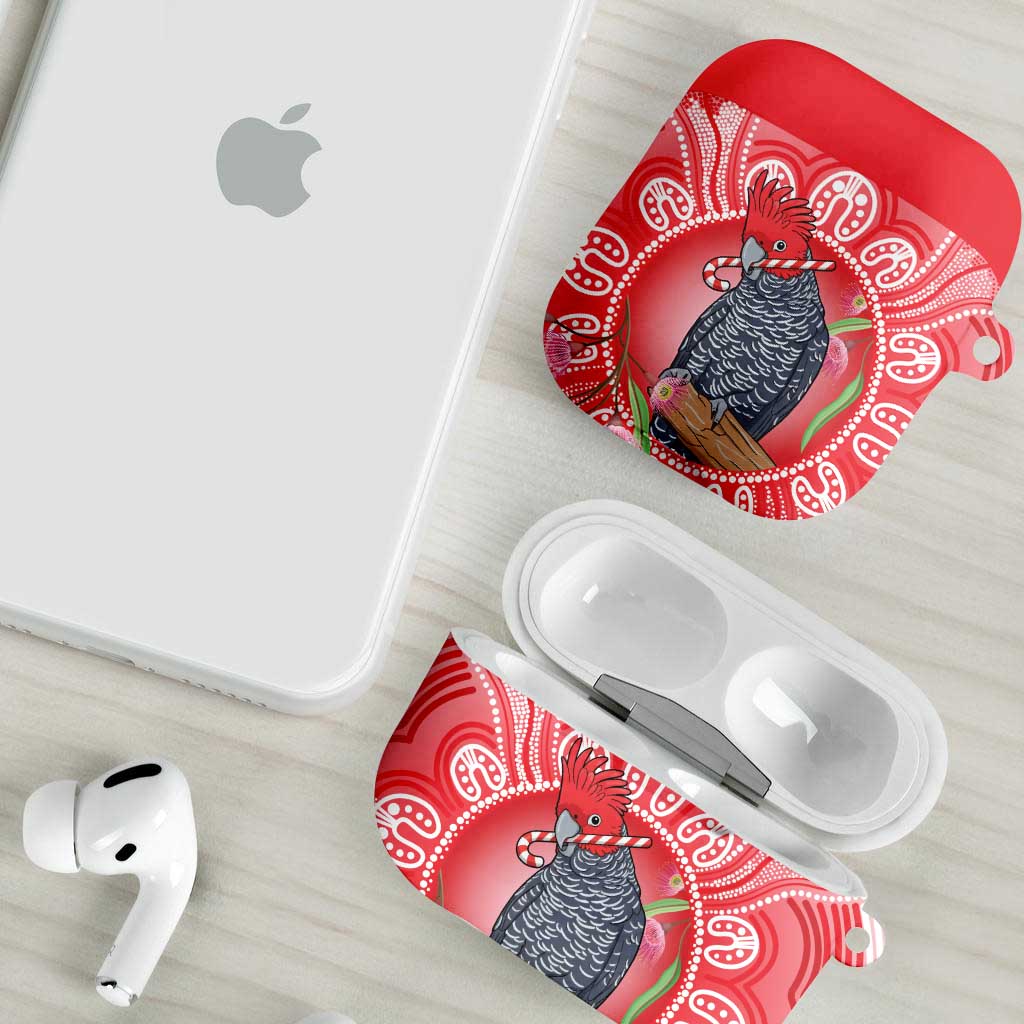 Australia Gang-gang Cockatoo Christmas AirPods Case Eucalyptus Blossoms Aboriginal Merry Xmas - Aussie Hoodie