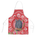 Australia Gang-gang Cockatoo Christmas Apron Eucalyptus Blossoms Aboriginal Merry Xmas - Aussie Hoodie