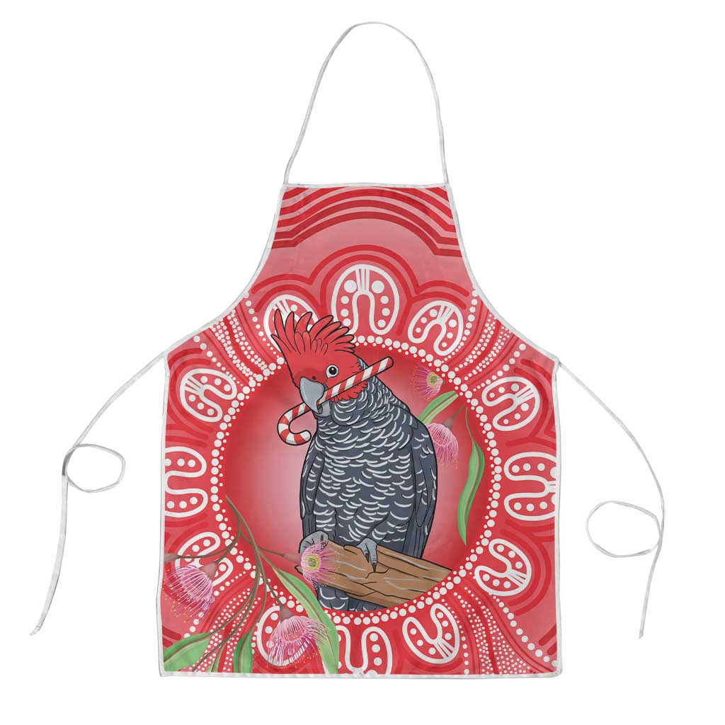 Australia Gang-gang Cockatoo Christmas Apron Eucalyptus Blossoms Aboriginal Merry Xmas - Aussie Hoodie