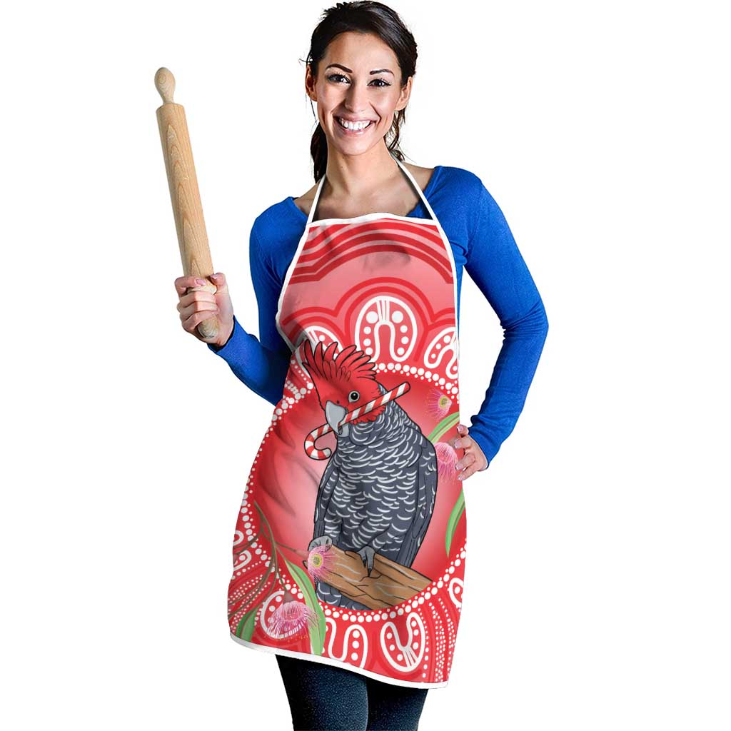 Australia Gang-gang Cockatoo Christmas Apron Eucalyptus Blossoms Aboriginal Merry Xmas - Aussie Hoodie