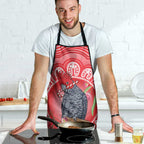 Australia Gang-gang Cockatoo Christmas Apron Eucalyptus Blossoms Aboriginal Merry Xmas - Aussie Hoodie