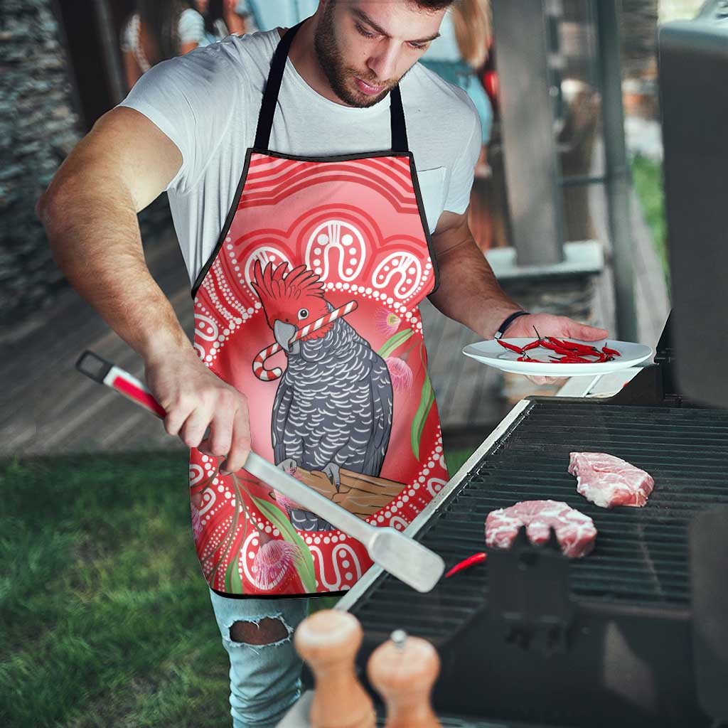 Australia Gang-gang Cockatoo Christmas Apron Eucalyptus Blossoms Aboriginal Merry Xmas - Aussie Hoodie