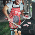 Australia Gang-gang Cockatoo Christmas Apron Eucalyptus Blossoms Aboriginal Merry Xmas - Aussie Hoodie