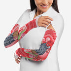 Australia Gang-gang Cockatoo Christmas Arm Sleeves Eucalyptus Blossoms Aboriginal Merry Xmas - Aussie Hoodie