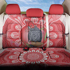 Australia Gang-gang Cockatoo Christmas Back Car Seat Cover Eucalyptus Blossoms Aboriginal Merry Xmas - Aussie Hoodie