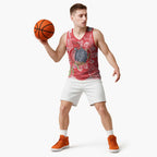 Australia Gang-gang Cockatoo Christmas Basketball Jersey Eucalyptus Blossoms Aboriginal Merry Xmas - Aussie Hoodie