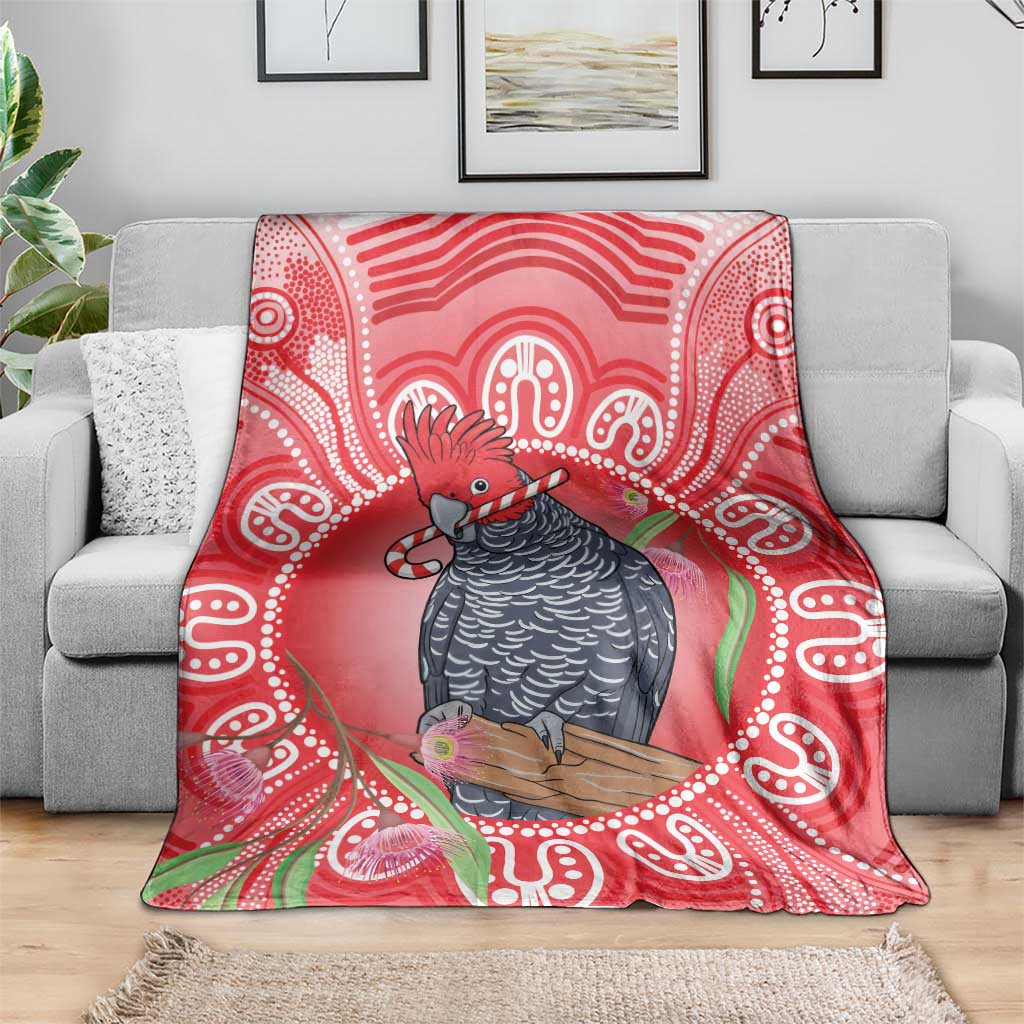 Australia Gang-gang Cockatoo Christmas Blanket Eucalyptus Blossoms Aboriginal Merry Xmas - Aussie Hoodie