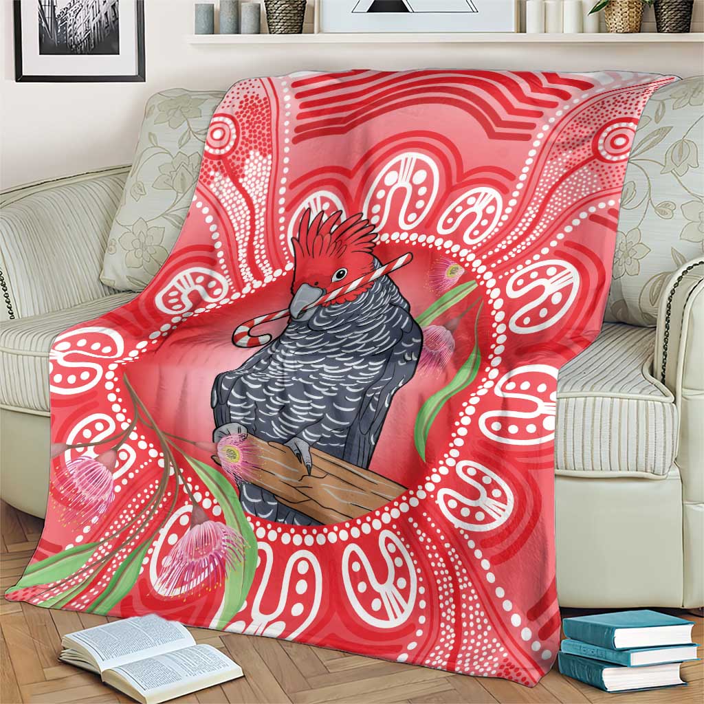 Australia Gang-gang Cockatoo Christmas Blanket Eucalyptus Blossoms Aboriginal Merry Xmas - Aussie Hoodie