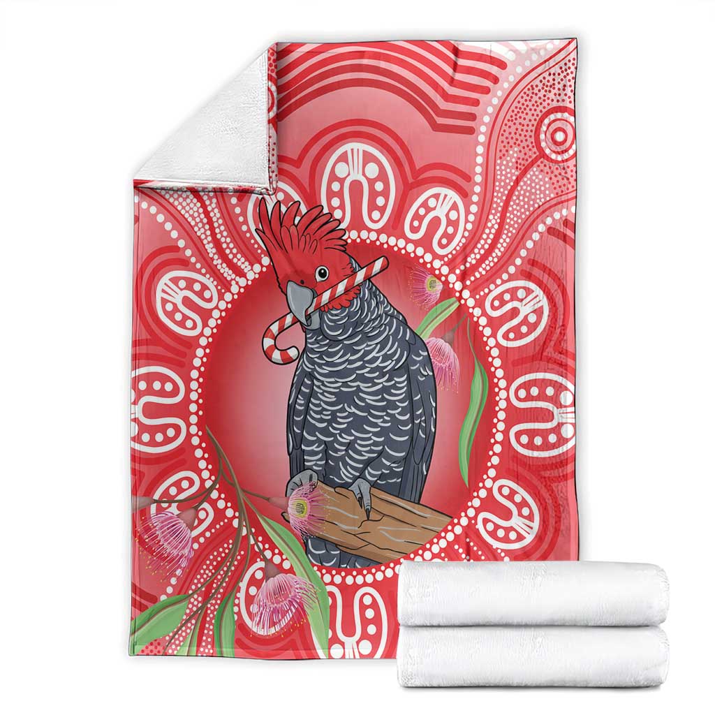 Australia Gang-gang Cockatoo Christmas Blanket Eucalyptus Blossoms Aboriginal Merry Xmas - Aussie Hoodie