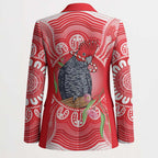 Australia Gang-gang Cockatoo Christmas Blazer Eucalyptus Blossoms Aboriginal Merry Xmas - Aussie Hoodie