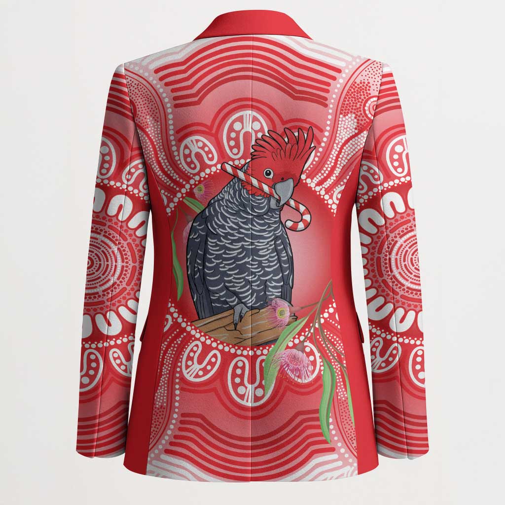 Australia Gang-gang Cockatoo Christmas Blazer Eucalyptus Blossoms Aboriginal Merry Xmas - Aussie Hoodie