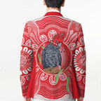 Australia Gang-gang Cockatoo Christmas Blazer Eucalyptus Blossoms Aboriginal Merry Xmas - Aussie Hoodie