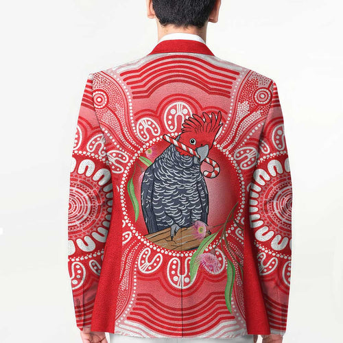 Australia Gang-gang Cockatoo Christmas Blazer Eucalyptus Blossoms Aboriginal Merry Xmas - Aussie Hoodie