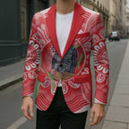 Australia Gang-gang Cockatoo Christmas Blazer Eucalyptus Blossoms Aboriginal Merry Xmas - Aussie Hoodie