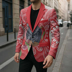 Australia Gang-gang Cockatoo Christmas Blazer Eucalyptus Blossoms Aboriginal Merry Xmas - Aussie Hoodie