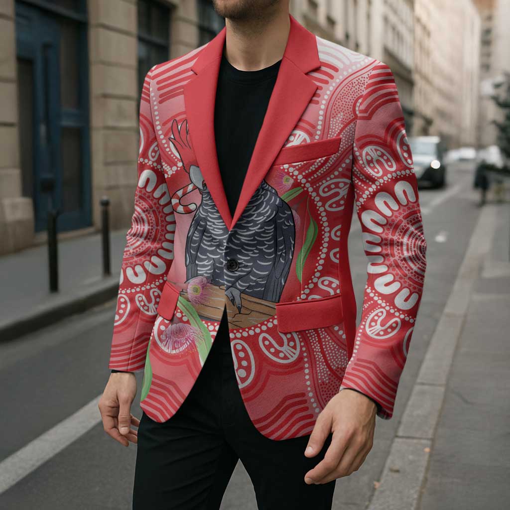 Australia Gang-gang Cockatoo Christmas Blazer Eucalyptus Blossoms Aboriginal Merry Xmas - Aussie Hoodie
