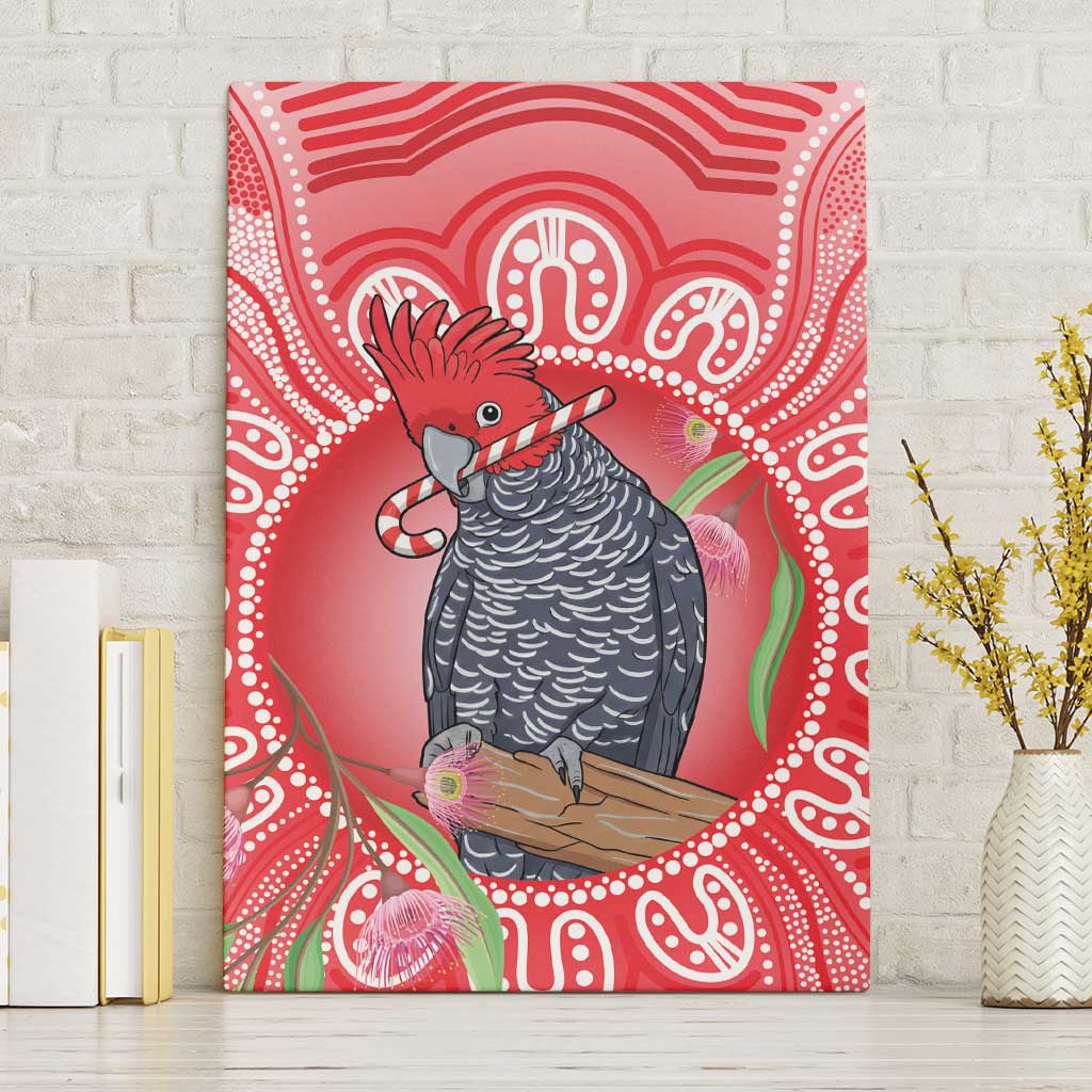 Australia Gang-gang Cockatoo Christmas Canvas Wall Art Eucalyptus Blossoms Aboriginal Merry Xmas - Aussie Hoodie