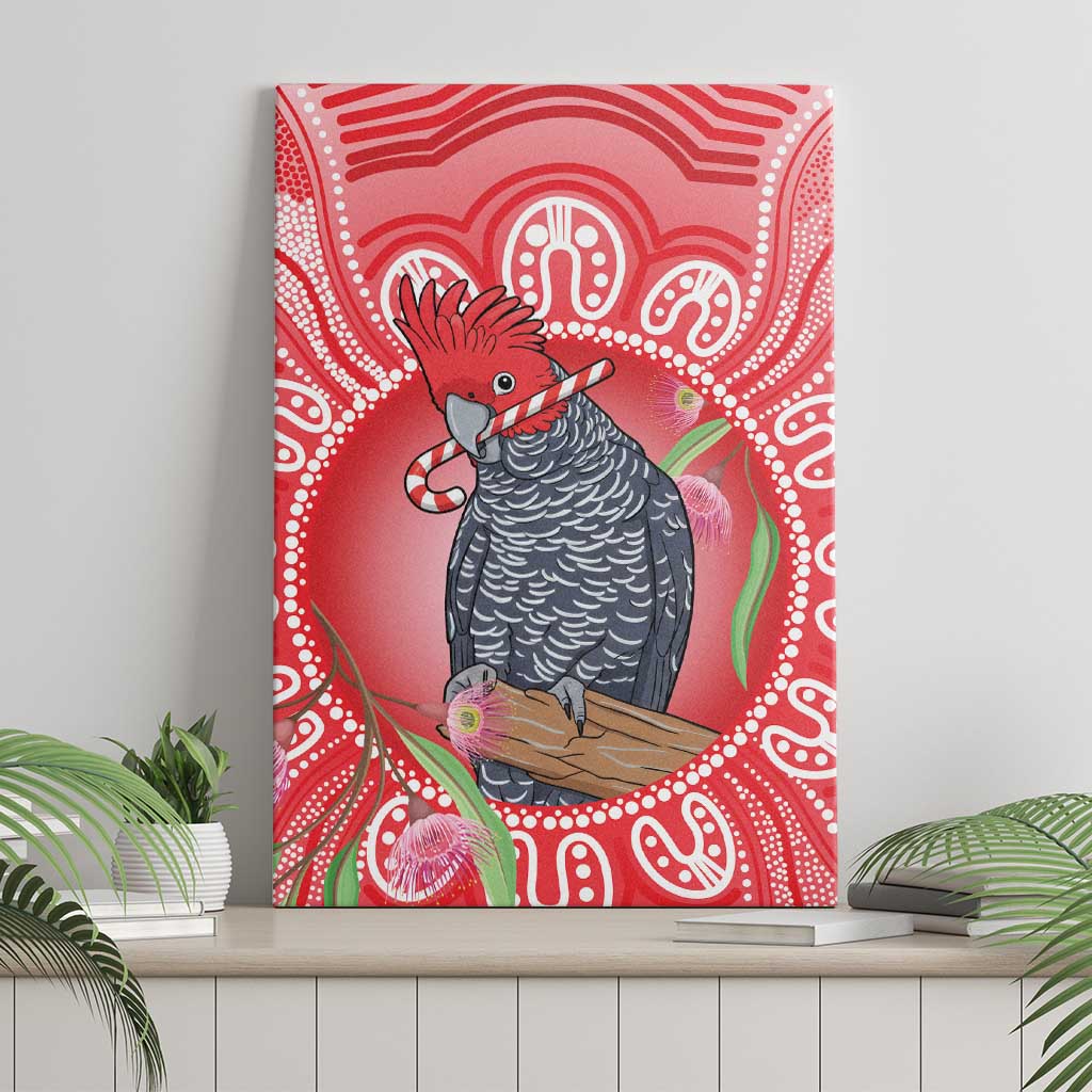 Australia Gang-gang Cockatoo Christmas Canvas Wall Art Eucalyptus Blossoms Aboriginal Merry Xmas - Aussie Hoodie