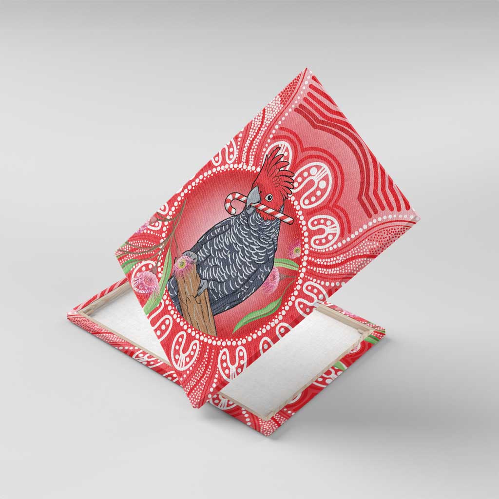 Australia Gang-gang Cockatoo Christmas Canvas Wall Art Eucalyptus Blossoms Aboriginal Merry Xmas - Aussie Hoodie