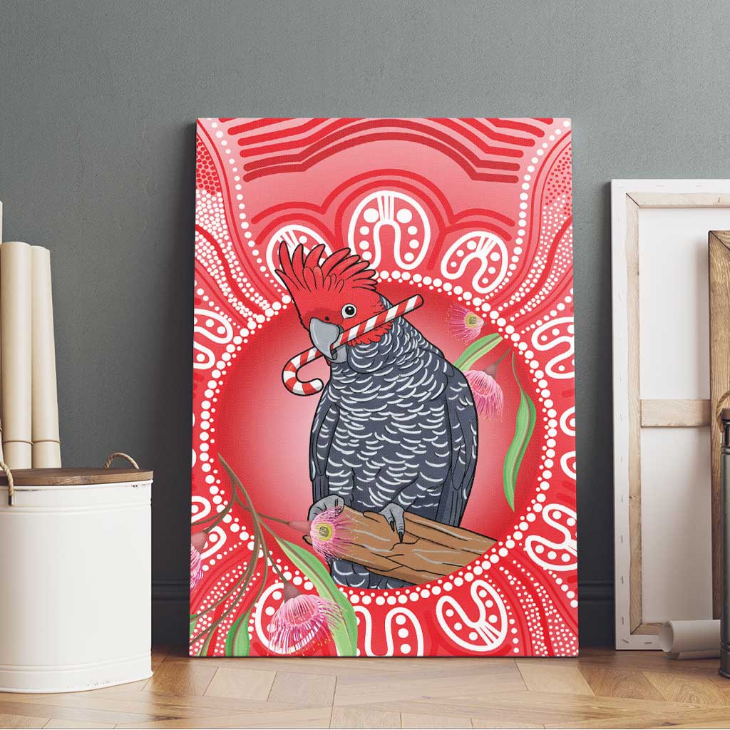 Australia Gang-gang Cockatoo Christmas Canvas Wall Art Eucalyptus Blossoms Aboriginal Merry Xmas - Aussie Hoodie