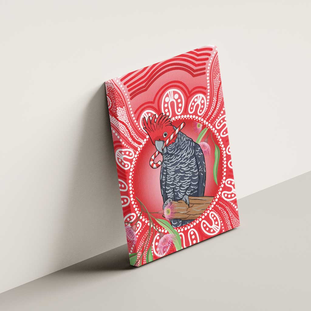 Australia Gang-gang Cockatoo Christmas Canvas Wall Art Eucalyptus Blossoms Aboriginal Merry Xmas - Aussie Hoodie