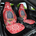 Australia Gang-gang Cockatoo Christmas Car Seat Cover Eucalyptus Blossoms Aboriginal Merry Xmas - Aussie Hoodie