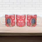 Australia Gang-gang Cockatoo Christmas Ceramic Mug Eucalyptus Blossoms Aboriginal Merry Xmas - Aussie Hoodie