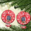 Australia Gang-gang Cockatoo Christmas Ceramic Ornament Eucalyptus Blossoms Aboriginal Merry Xmas - Aussie Hoodie