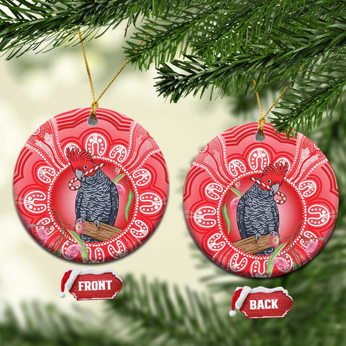 Australia Gang-gang Cockatoo Christmas Ceramic Ornament Eucalyptus Blossoms Aboriginal Merry Xmas - Aussie Hoodie