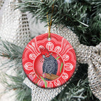 Australia Gang-gang Cockatoo Christmas Ceramic Ornament Eucalyptus Blossoms Aboriginal Merry Xmas - Aussie Hoodie