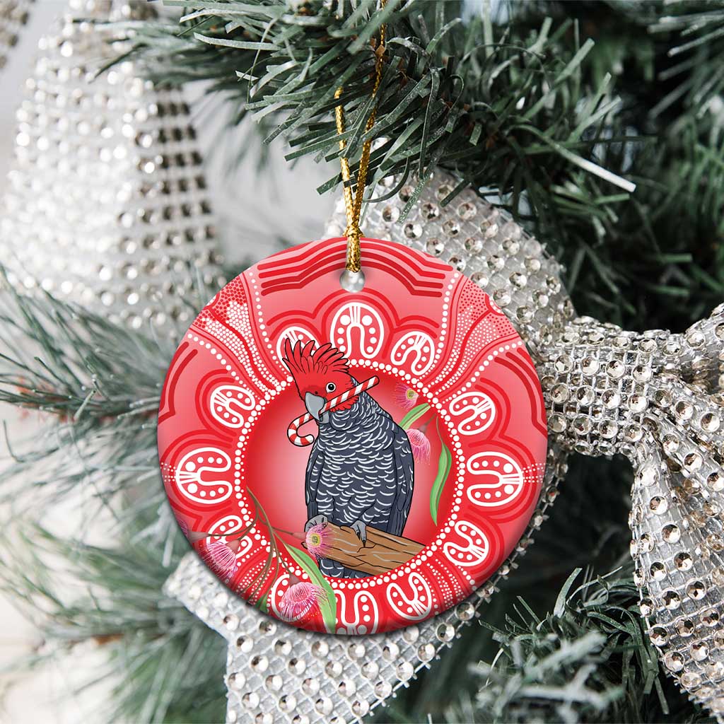 Australia Gang-gang Cockatoo Christmas Ceramic Ornament Eucalyptus Blossoms Aboriginal Merry Xmas - Aussie Hoodie