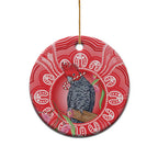 Australia Gang-gang Cockatoo Christmas Ceramic Ornament Eucalyptus Blossoms Aboriginal Merry Xmas - Aussie Hoodie