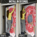 Australia Gang-gang Cockatoo Christmas Door Cover Eucalyptus Blossoms Aboriginal Merry Xmas - Aussie Hoodie