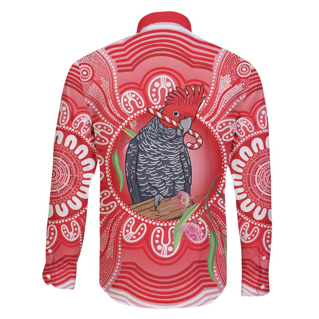 Australia Gang-gang Cockatoo Christmas Family Matching Long Sleeve Bodycon Dress and Hawaiian Shirt Eucalyptus Blossoms Aboriginal Merry Xmas - Aussie Hoodie