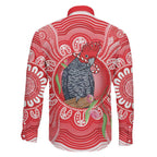 Australia Gang-gang Cockatoo Christmas Family Matching Mermaid Dress and Hawaiian Shirt Eucalyptus Blossoms Aboriginal Merry Xmas - Aussie Hoodie