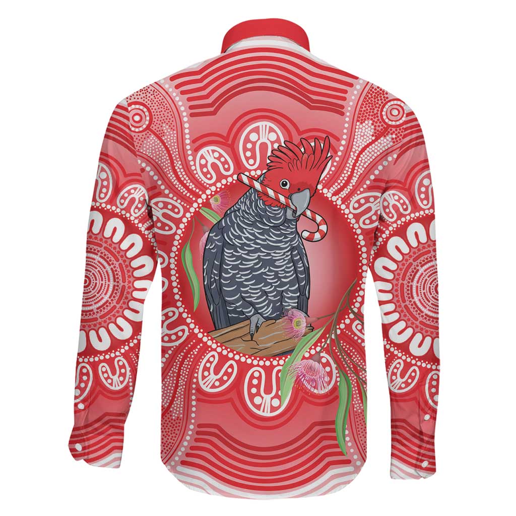 Australia Gang-gang Cockatoo Christmas Family Matching Off Shoulder Maxi Dress and Hawaiian Shirt Eucalyptus Blossoms Aboriginal Merry Xmas - Aussie Hoodie