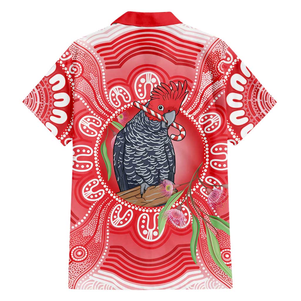 Australia Gang-gang Cockatoo Christmas Family Matching Off Shoulder Short Dress and Hawaiian Shirt Eucalyptus Blossoms Aboriginal Merry Xmas - Aussie Hoodie