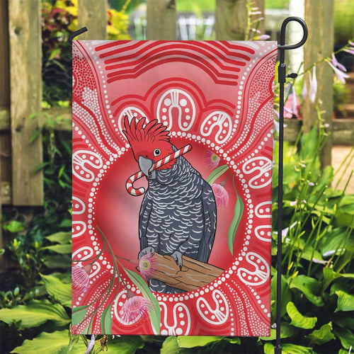 Australia Gang-gang Cockatoo Christmas Garden Flag Eucalyptus Blossoms Aboriginal Merry Xmas - Aussie Hoodie