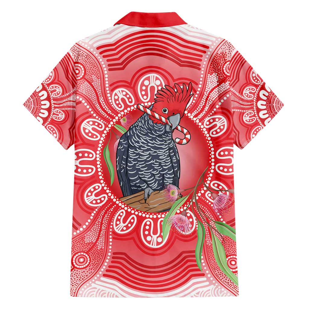 Australia Gang-gang Cockatoo Christmas Hawaiian Shirt Eucalyptus Blossoms Aboriginal Merry Xmas - Aussie Hoodie