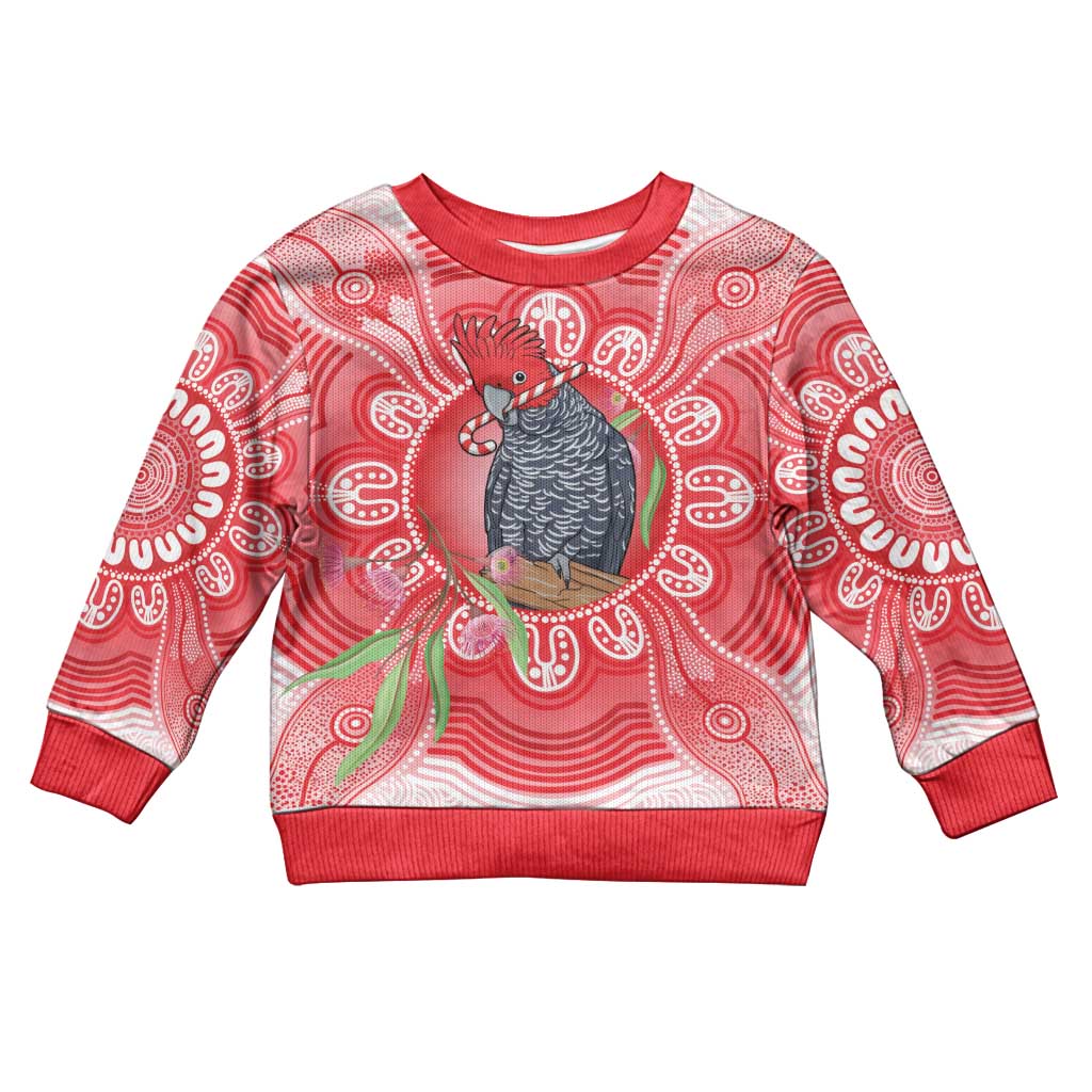 Australia Gang-gang Cockatoo Christmas Kid Ugly Christmas Sweater Eucalyptus Blossoms Aboriginal Merry Xmas - Aussie Hoodie