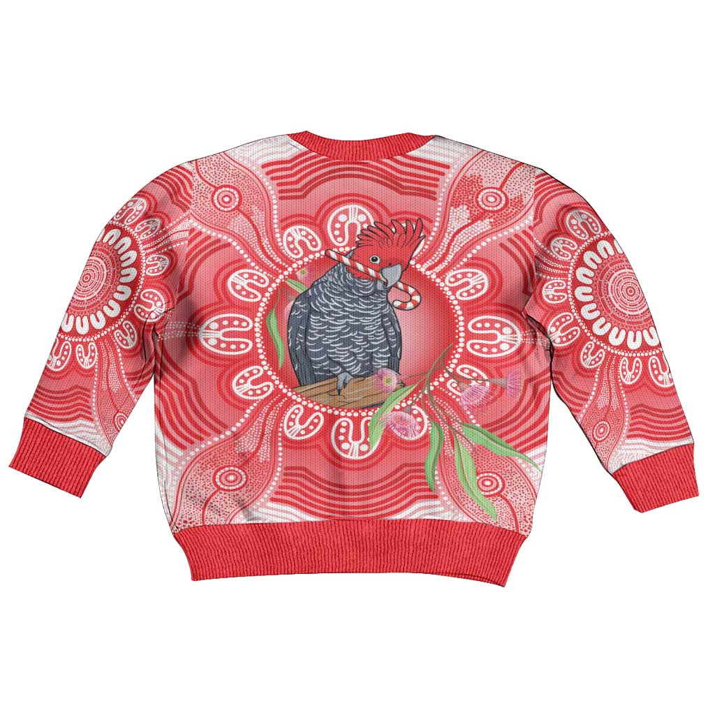 Australia Gang-gang Cockatoo Christmas Kid Ugly Christmas Sweater Eucalyptus Blossoms Aboriginal Merry Xmas - Aussie Hoodie