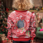 Australia Gang-gang Cockatoo Christmas Kid Ugly Christmas Sweater Eucalyptus Blossoms Aboriginal Merry Xmas - Aussie Hoodie